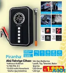 PİRANHA AKÜ TAKVİYE CİHAZI fiyat ve kampanya bilgisi